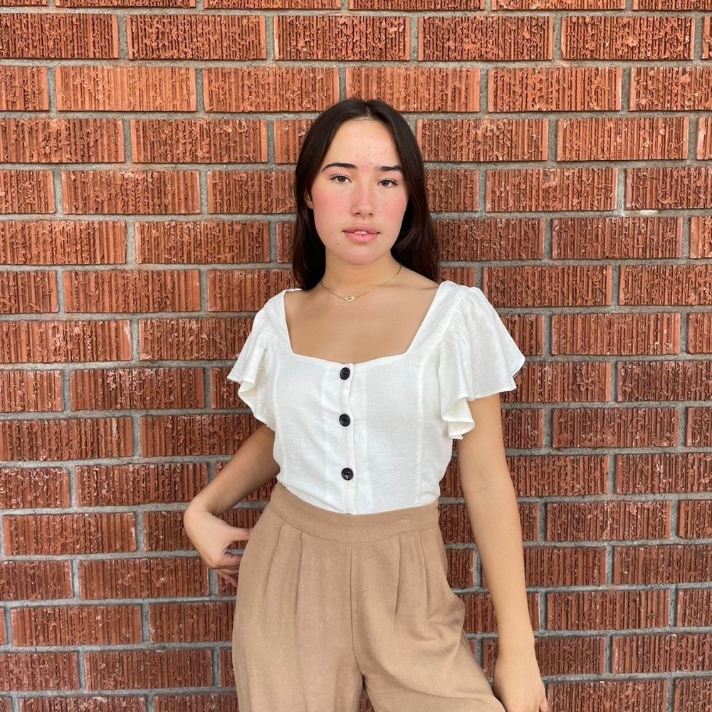 NWT Zara cropped blouse